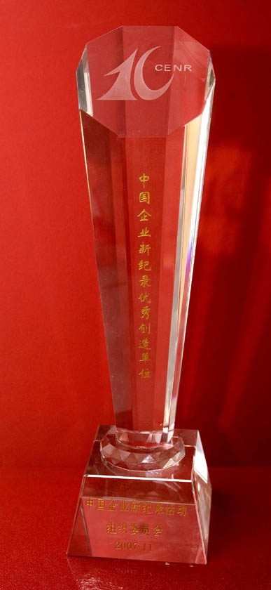 中国企业新纪录优秀创造单位
