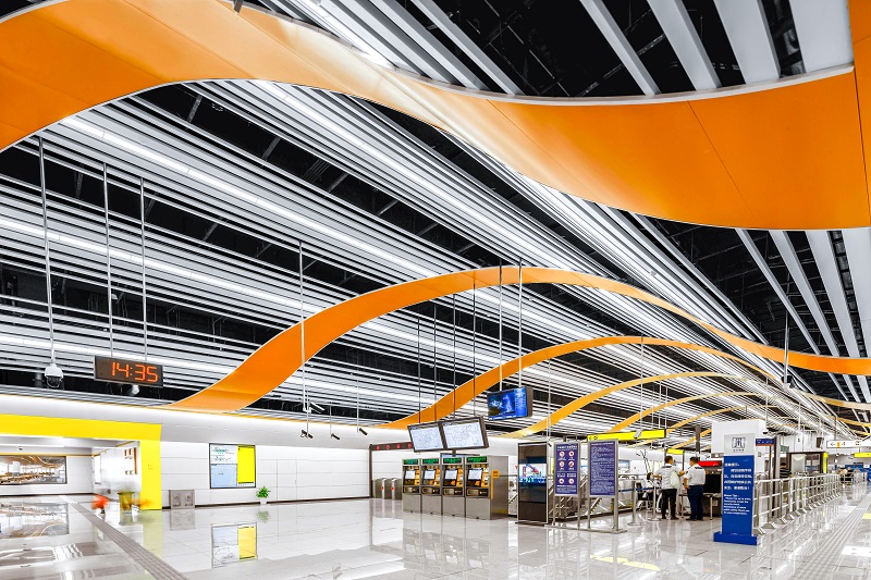 荣获全国安全生产标准化交流项目的重庆轨道交通4号线二期工程